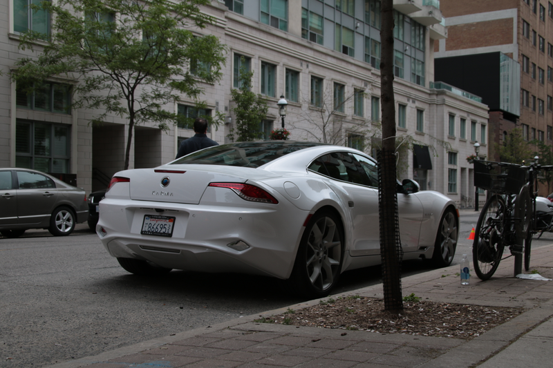 BONUS: Karma was demo-ing some cars (4) in downtown Toronto and I snapped a picture of one. I was too young for a test drive D: